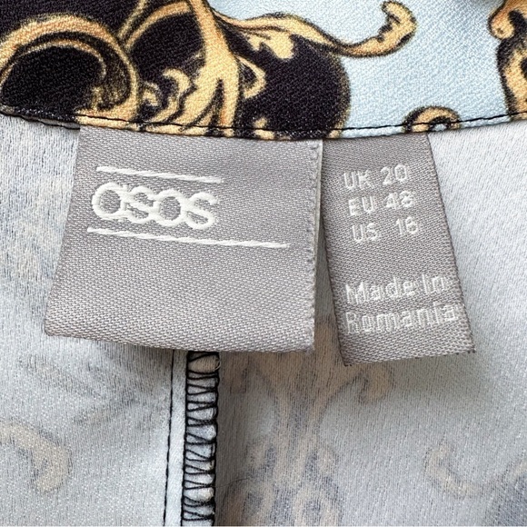 ASOS DESIGN Curve Tailored Soft Scarf Print Relaxed Blazer - Picture 5 of 7